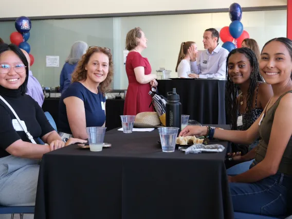 Flinn Scholars and Dean Garzione