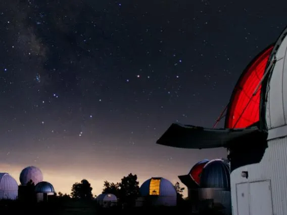 Mt. Lemmon telescope at night