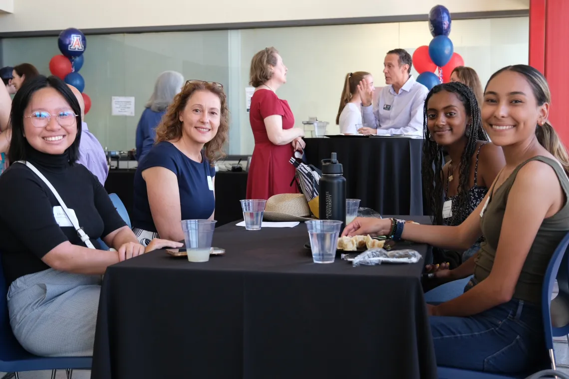 Flinn Scholars and Dean Garzione