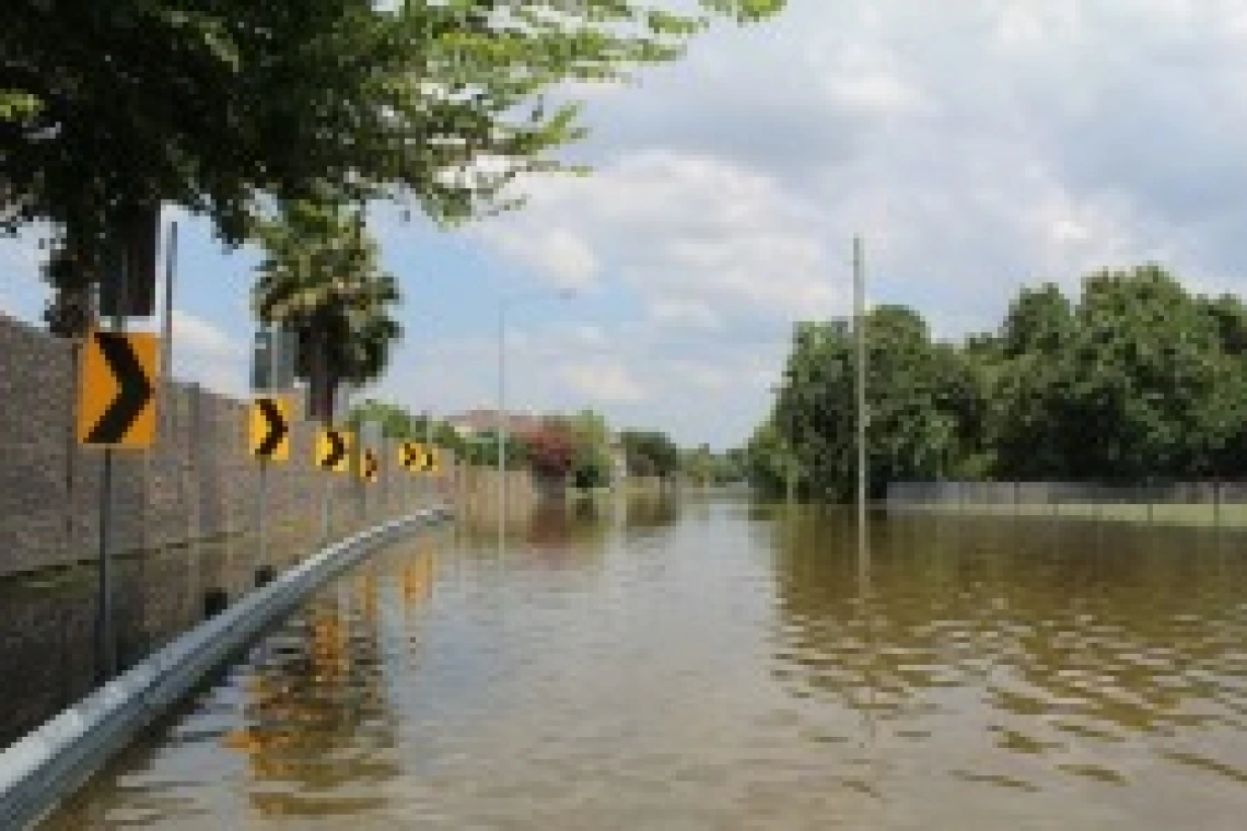 Houston, Texas, during Hurricane Harvey in 2017.