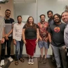 Mendoza with grad students. 