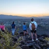 Students hiking Tumamoc Hill